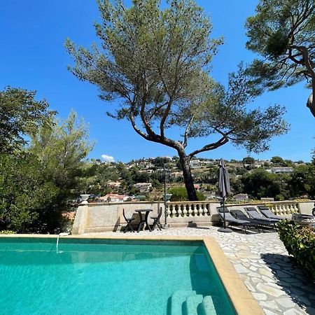 Studio En Bas De Villa Avec Piscine Proche Bord De Mer Cagnes-sur-Mer Eksteriør bilde