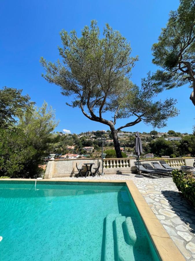 Studio En Bas De Villa Avec Piscine Proche Bord De Mer Cagnes-sur-Mer Eksteriør bilde