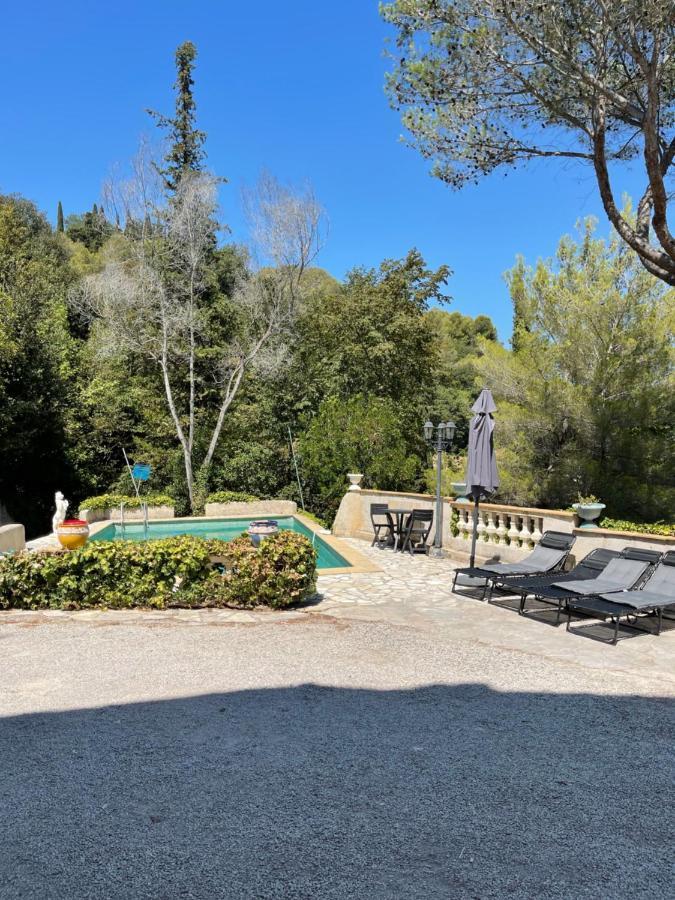 Studio En Bas De Villa Avec Piscine Proche Bord De Mer Cagnes-sur-Mer Eksteriør bilde